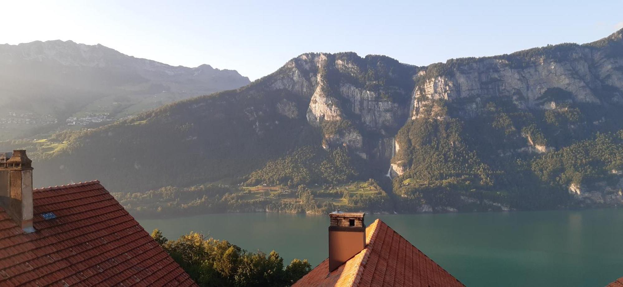 Apartment Panorama Am Walensee In Neubau-Villa Obstalden Exterior foto