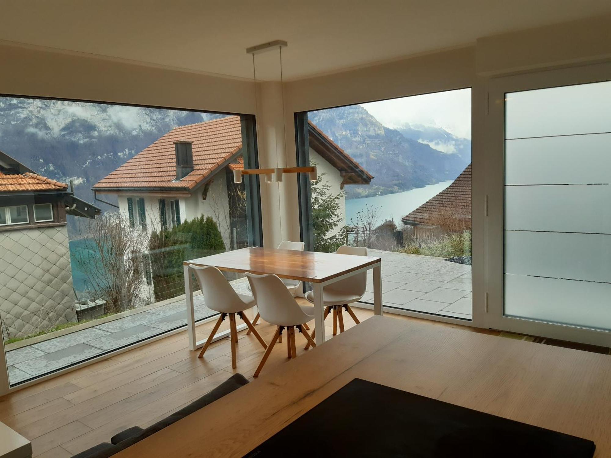 Apartment Panorama Am Walensee In Neubau-Villa Obstalden Exterior foto